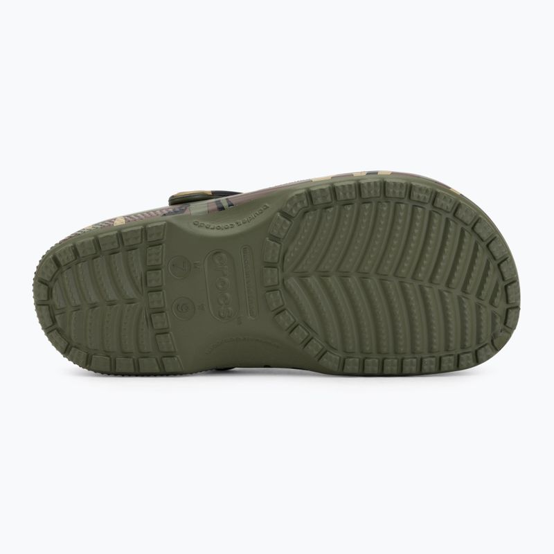 Klapki Crocs Classic Camouflage army green/multi 5