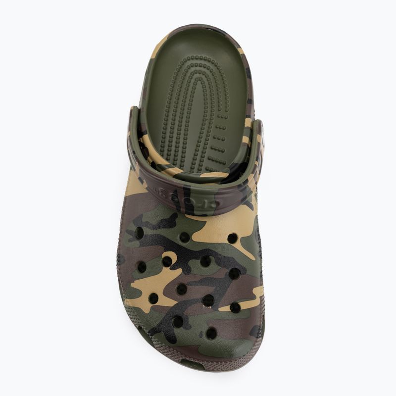 Klapki Crocs Classic Camouflage army green/multi 6