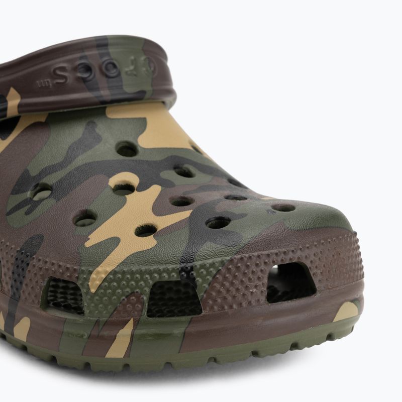 Klapki Crocs Classic Camouflage army green/multi 8