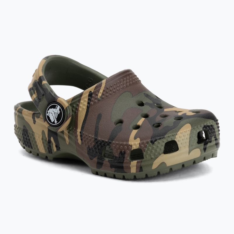 Klapki dziecięce Crocs Classic Camouflage Toddler army green/multi 2