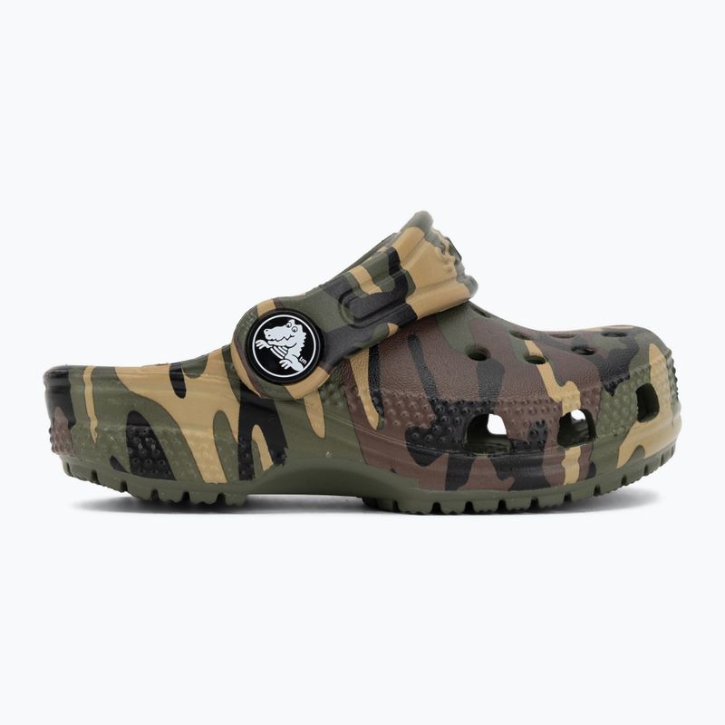 Klapki dziecięce Crocs Classic Camouflage Toddler army green/multi 3