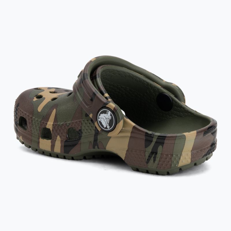 Klapki dziecięce Crocs Classic Camouflage Toddler army green/multi 4