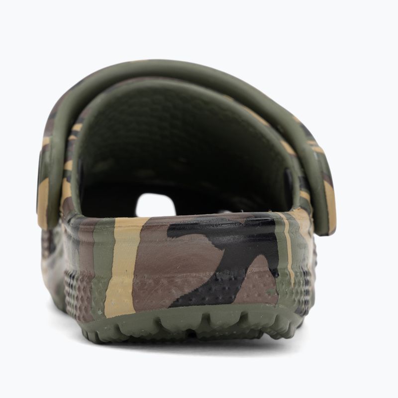 Klapki dziecięce Crocs Classic Camouflage Toddler army green/multi 7