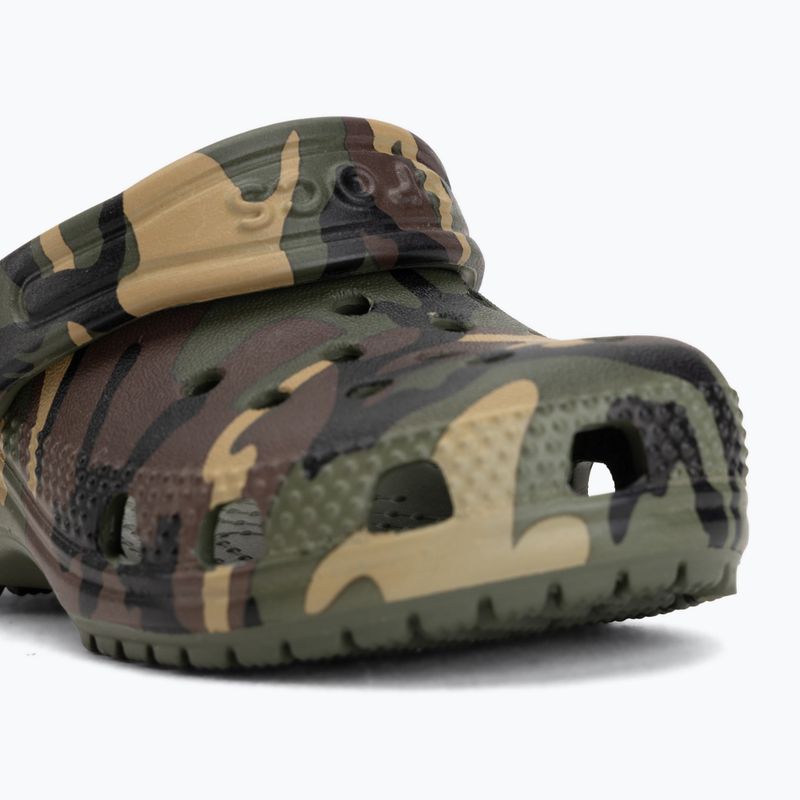 Klapki dziecięce Crocs Classic Camouflage Toddler army green/multi 8
