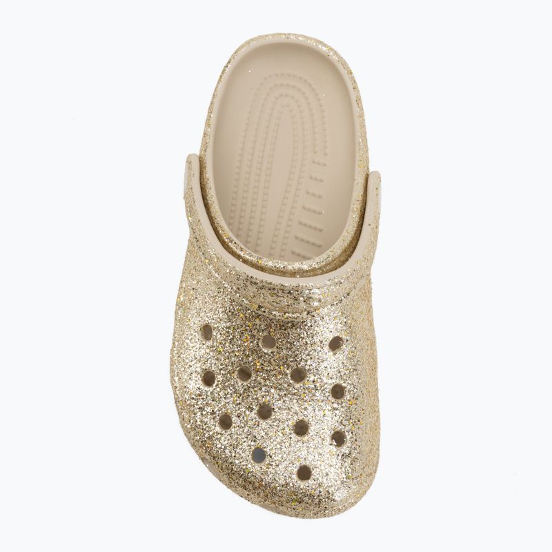 Klapki dziecięce Crocs Classic Chunky Glitter sandstone 6
