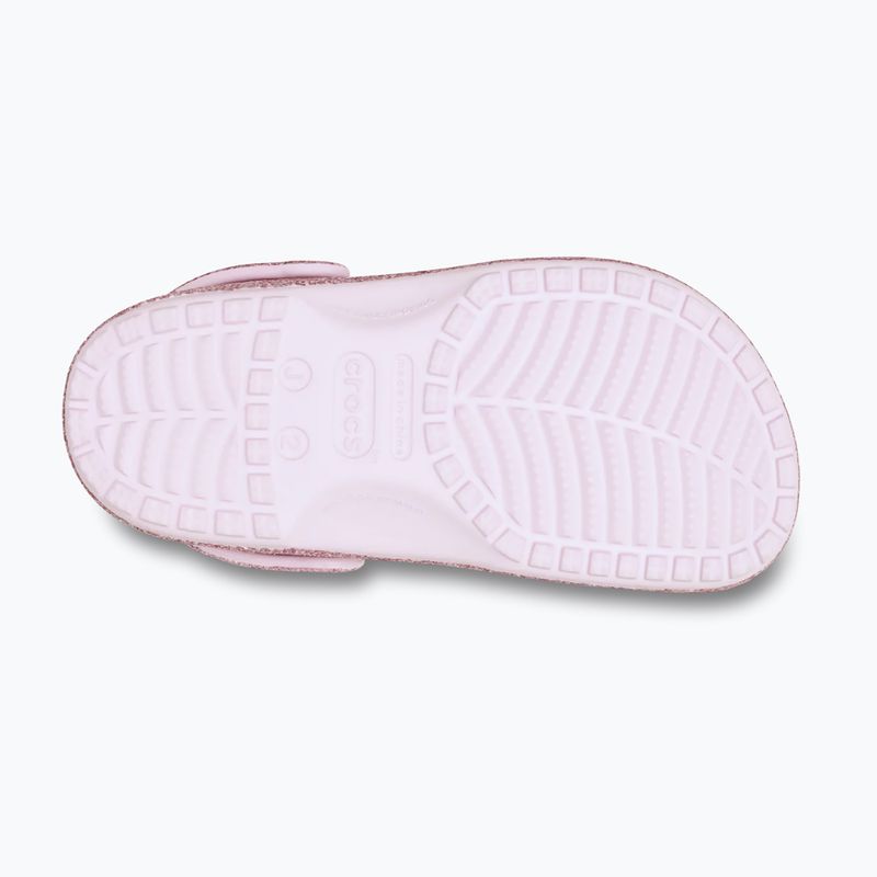 Klapki dziecięce Crocs Classic Chunky Glitter pink milk 11
