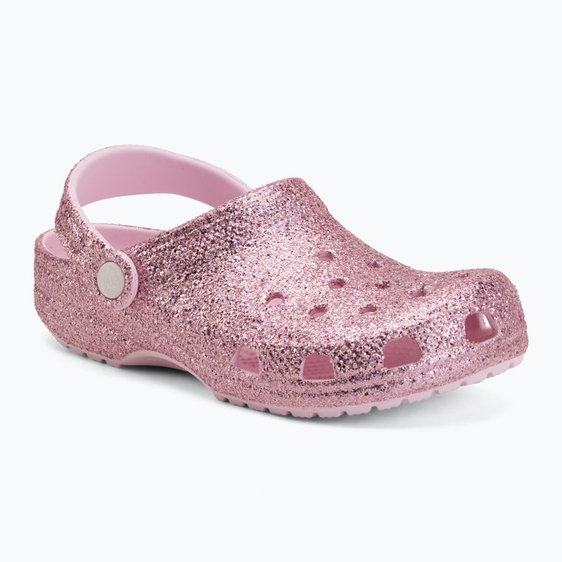 Klapki dziecięce Crocs Classic Chunky Glitter pink milk 2