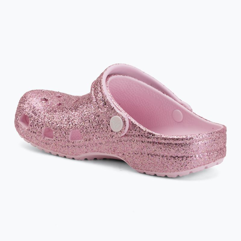 Klapki dziecięce Crocs Classic Chunky Glitter pink milk 4