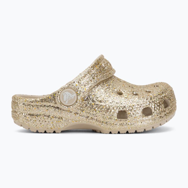 Klapki dziecięce Crocs Classic Chunky Glitter 211940 sandstone 3