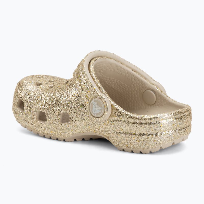 Klapki dziecięce Crocs Classic Chunky Glitter 211940 sandstone 4