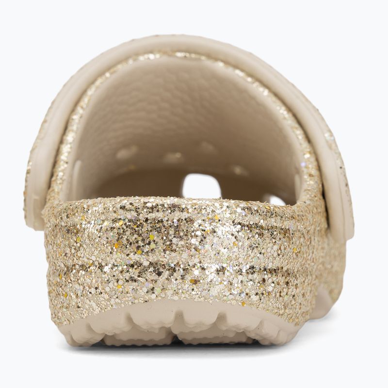 Klapki dziecięce Crocs Classic Chunky Glitter 211940 sandstone 7