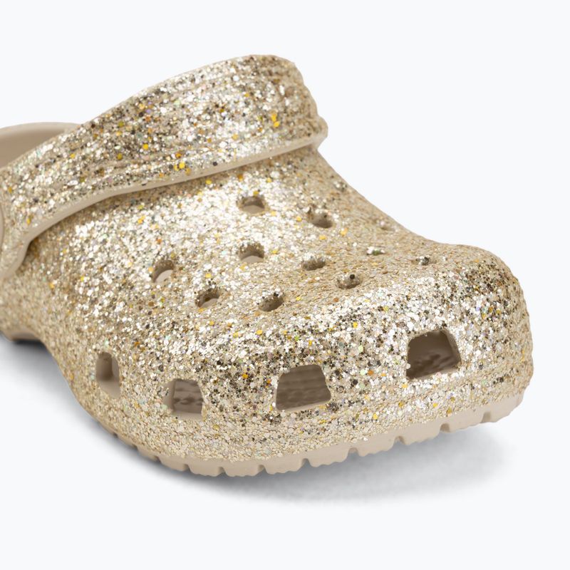 Klapki dziecięce Crocs Classic Chunky Glitter 211940 sandstone 8
