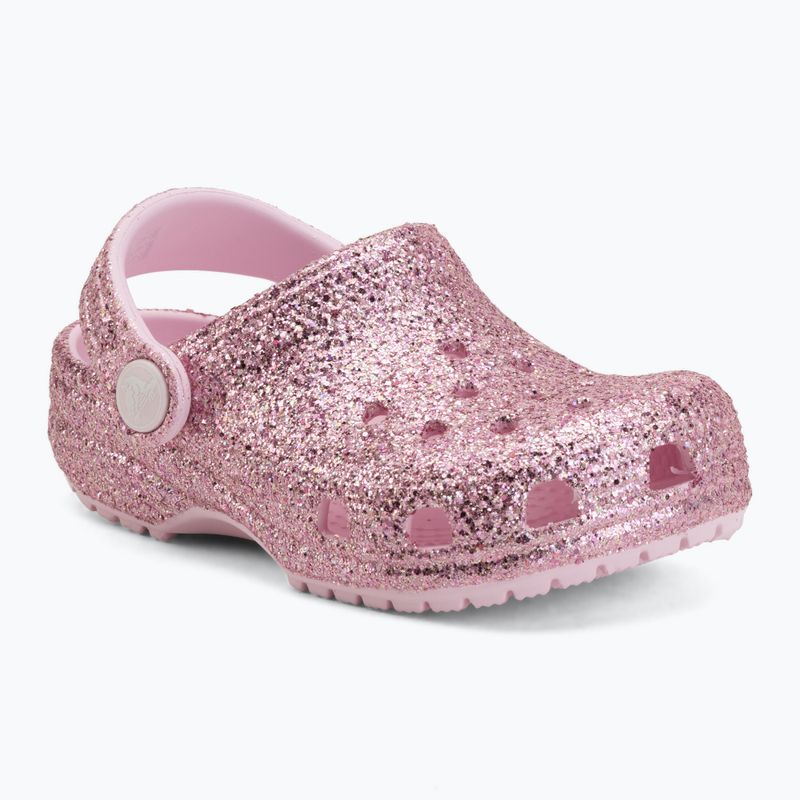 Klapki dziecięce Crocs Classic Chunky Glitter 211940 pink milk 2