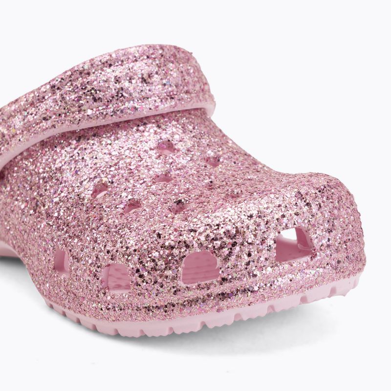 Klapki dziecięce Crocs Classic Chunky Glitter 211940 pink milk 8