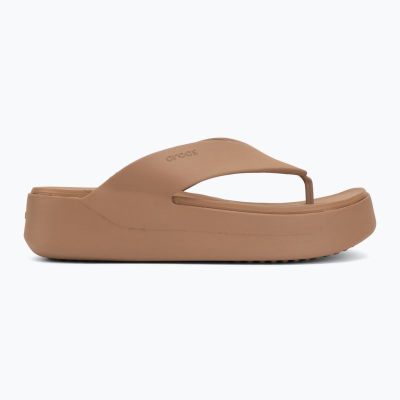 Japonki damskie Crocs Gateway Platform milk chocolate 2