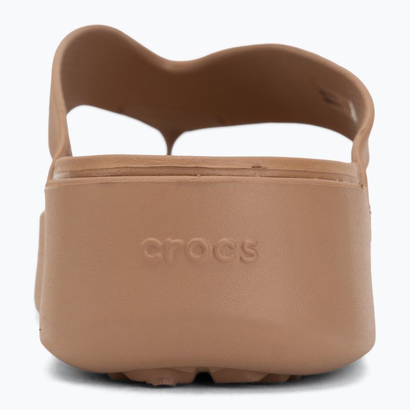 Japonki damskie Crocs Gateway Platform milk chocolate 6