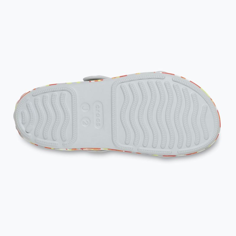 Sandały dziecięce Crocs Crocband Cruiser Glow Confetti Band atmosphere/flame 3