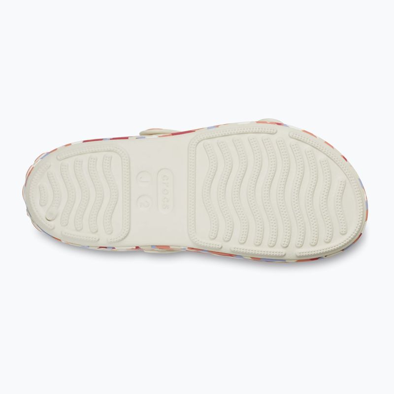 Sandały dziecięce Crocs Crocband Cruiser Glow Confetti Band summit white/guava 3