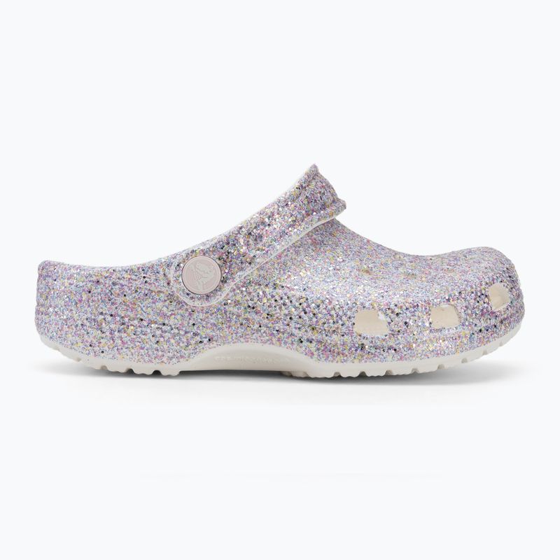 Klapki dziecięce Crocs Classic Fantasy Glitter white 3