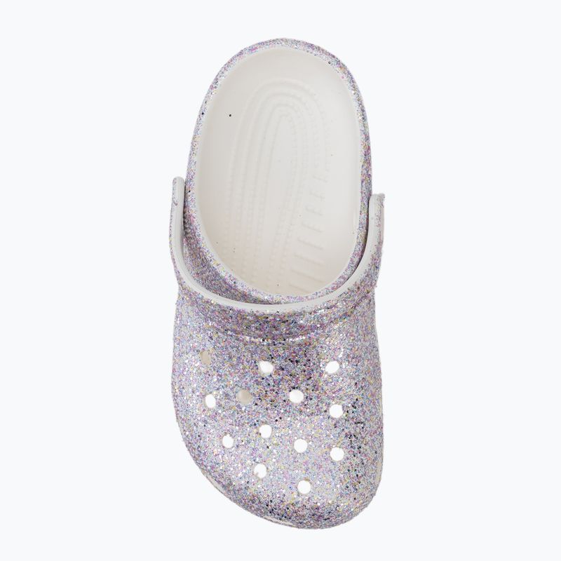 Klapki dziecięce Crocs Classic Fantasy Glitter white 6
