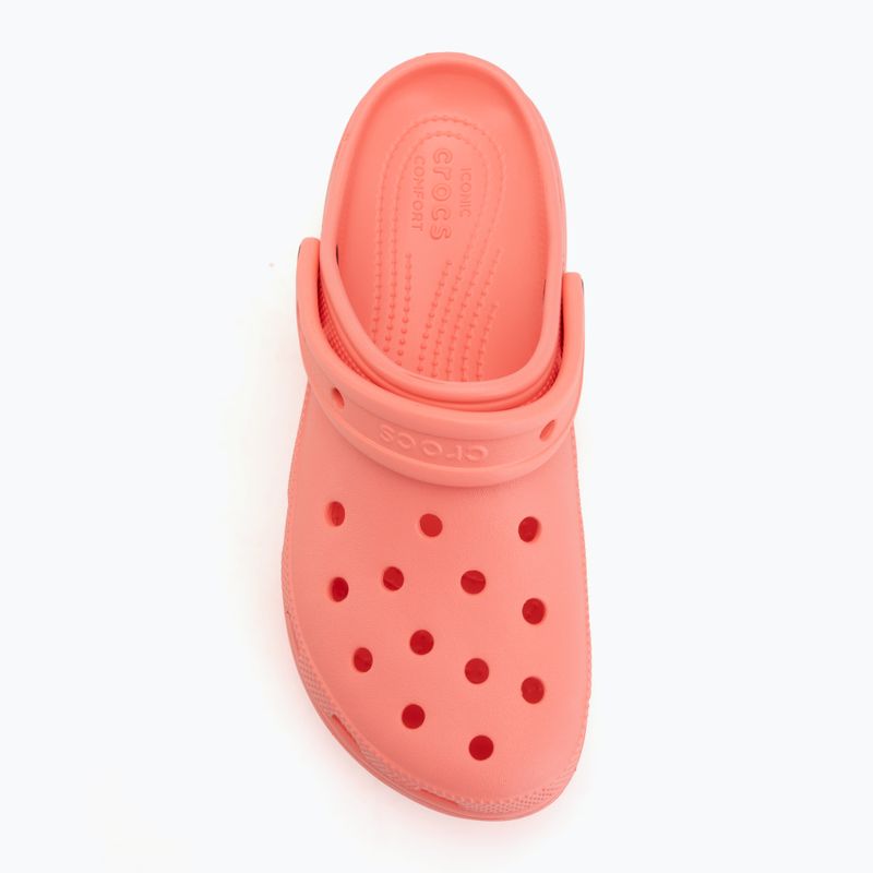 Klapki damskie Crocs Classic Platform Clog guava 6