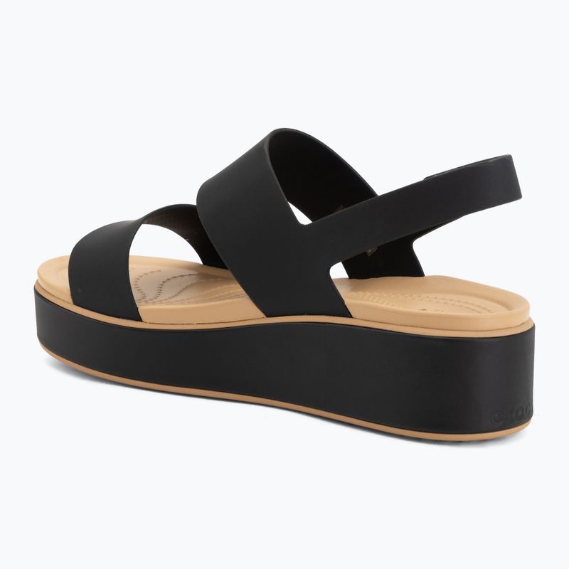 Sandały damskie Crocs Brooklyn Matte Wrap Low Wedge black/cashew 3