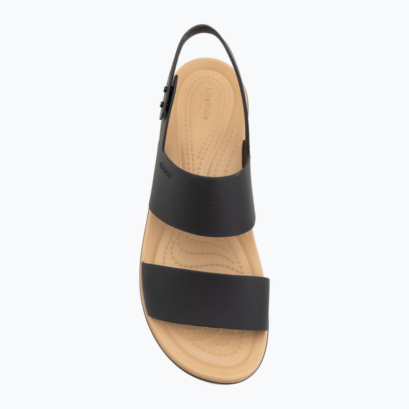 Sandały damskie Crocs Brooklyn Matte Wrap Low Wedge black/cashew 5