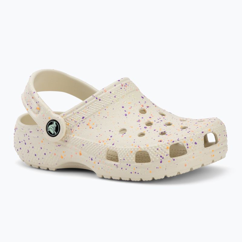 Klapki dziecięce Crocs Classic Glow Paint Splatter summit white/multi 2