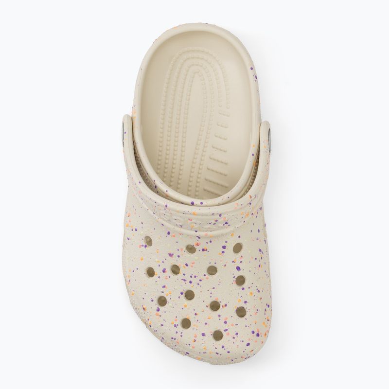 Klapki dziecięce Crocs Classic Glow Paint Splatter summit white/multi 6