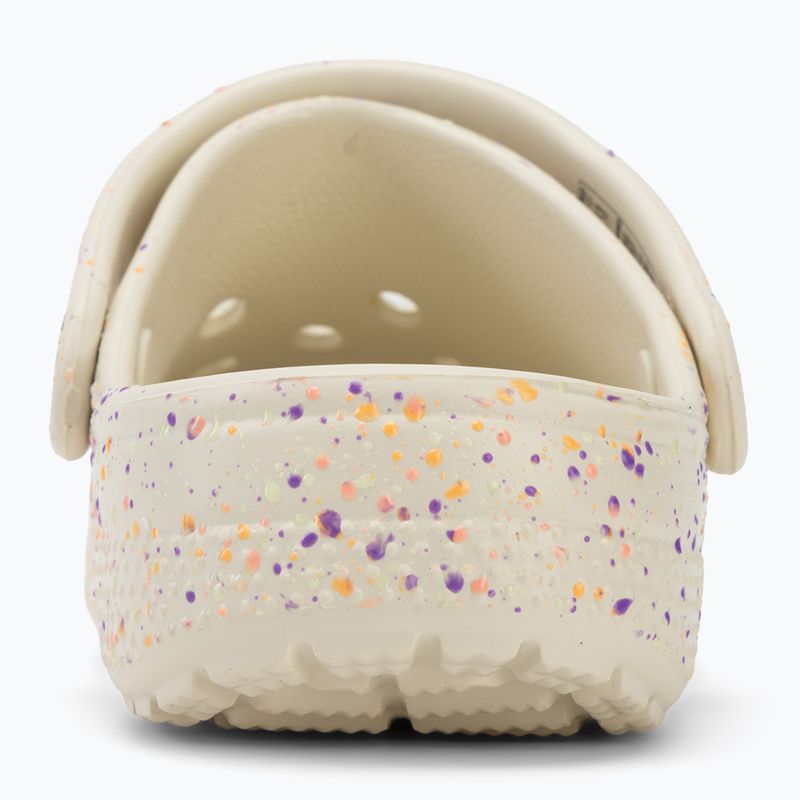 Klapki dziecięce Crocs Classic Glow Paint Splatter summit white/multi 7