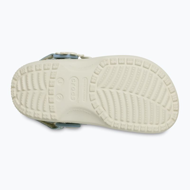 Klapki dziecięce Crocs Classic Denim Flower Adjutment Backstrap summit white 11