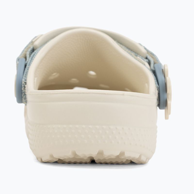 Klapki dziecięce Crocs Classic Denim Flower Adjutment Backstrap summit white 7