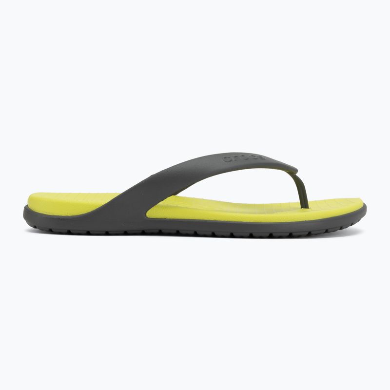 Japonki Crocs Coast Flip slate grey/citrus 2