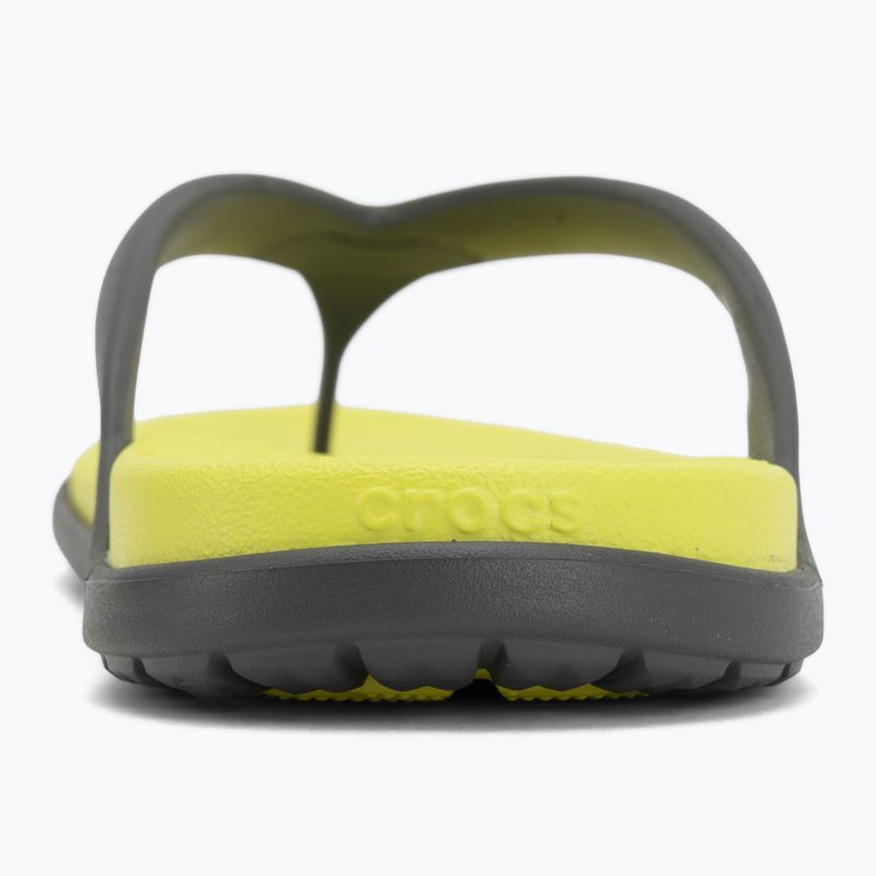 Japonki Crocs Coast Flip slate grey/citrus 6