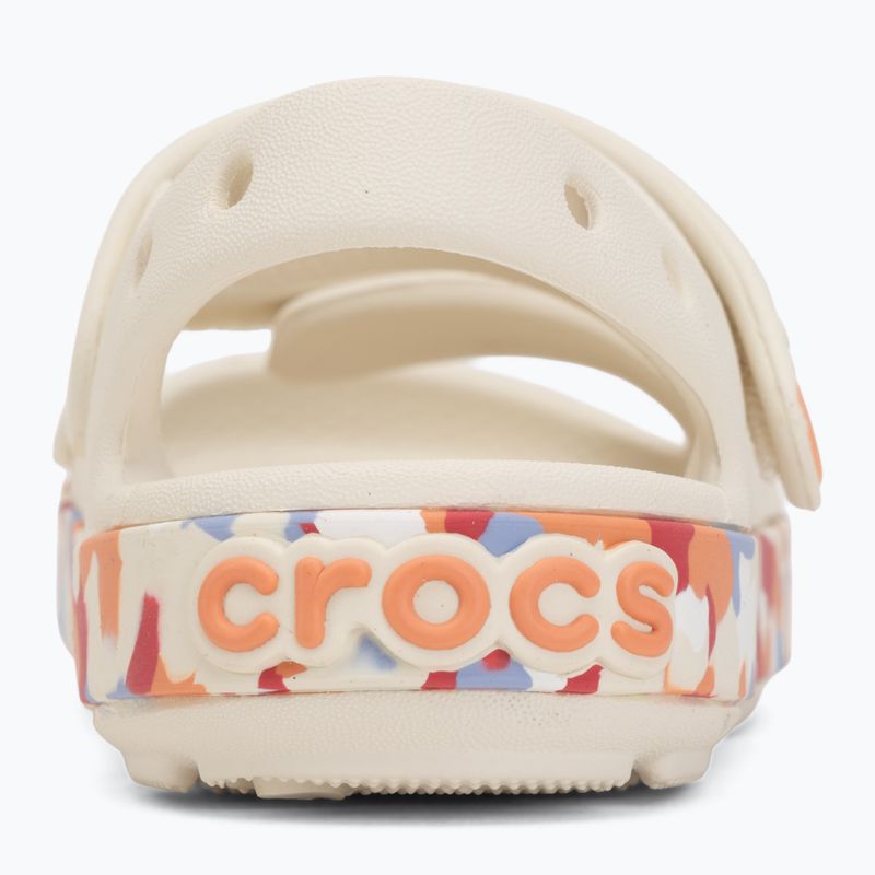 Sandały dziecięce Crocs Crocband Cruiser Glow Confetti Band summit white/guava 6