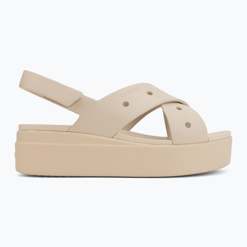 Sandały damskie Crocs Broklyn 4U Cross Strap frappe 2