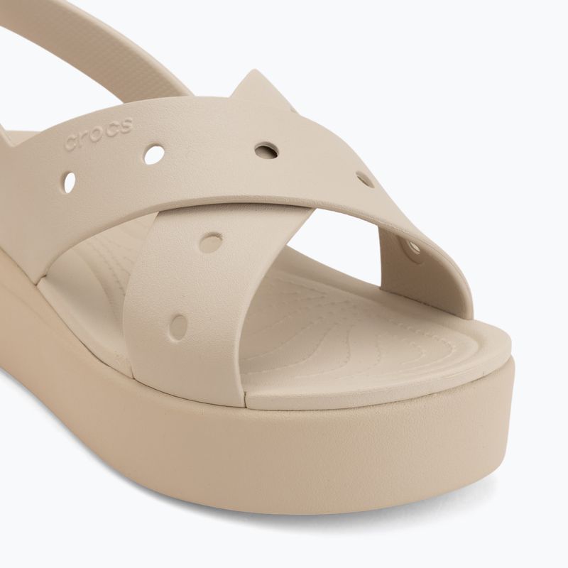 Sandały damskie Crocs Broklyn 4U Cross Strap frappe 7