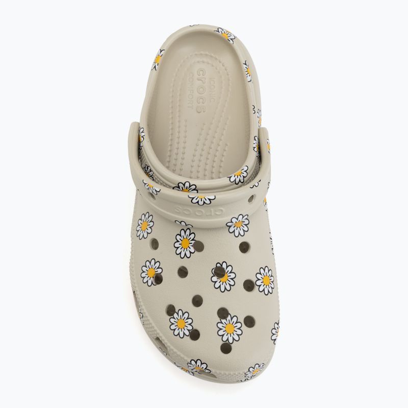 Klapki damskie Crocs Classic Platform Floral meteor 6