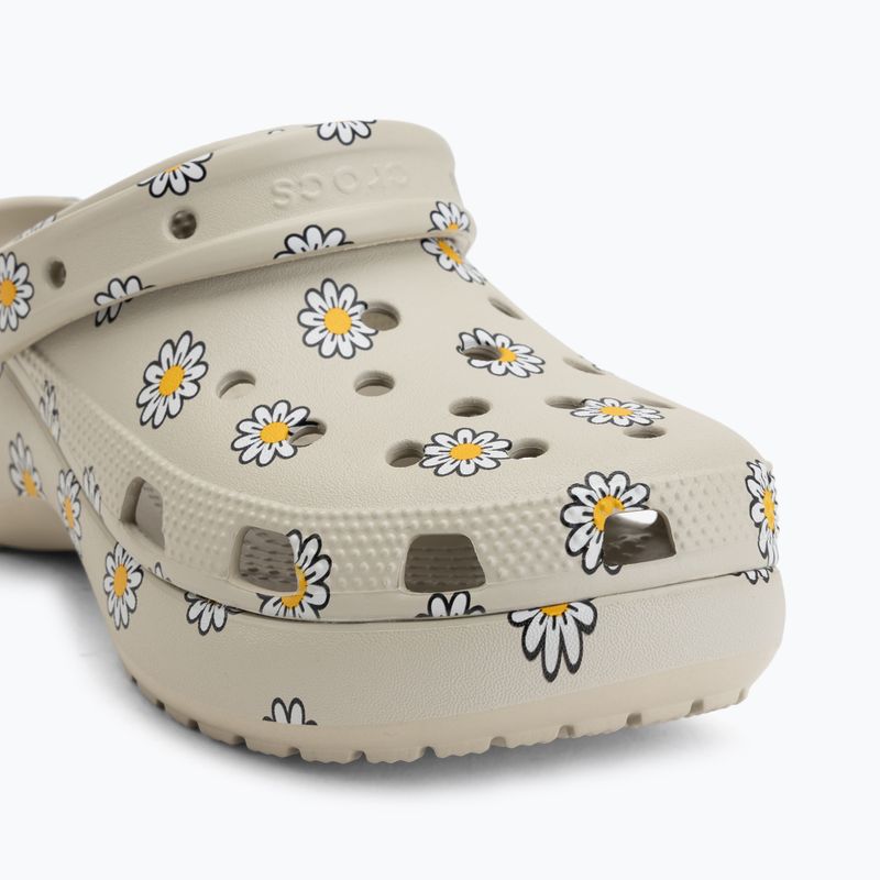 Klapki damskie Crocs Classic Platform Floral meteor 8