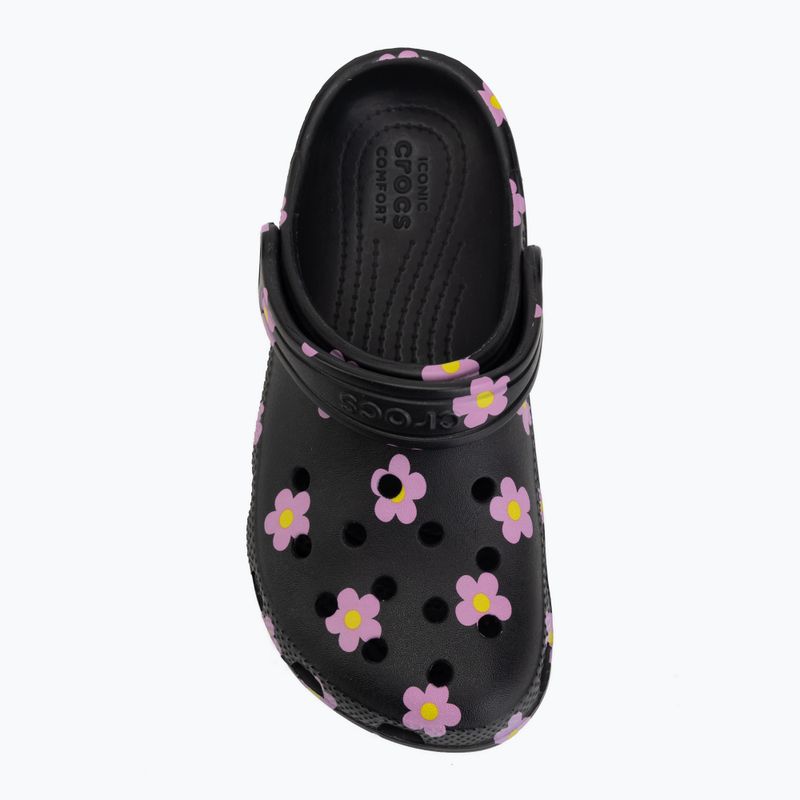 Klapki dziecięce Crocs Classic Flower black 6