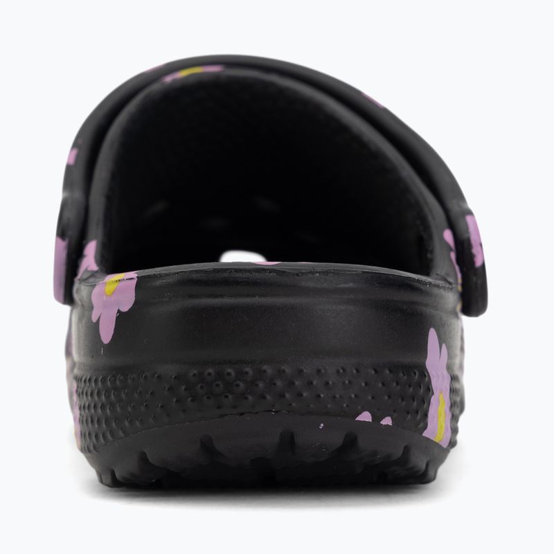 Klapki dziecięce Crocs Classic Flower black 7