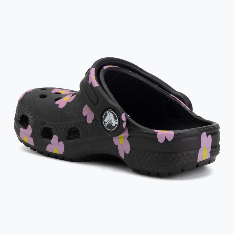 Klapki dziecięce Crocs Classic Flower 212671 black 4