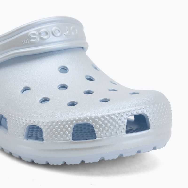 Klapki dziecięce Crocs Classic Pearl Shine blue frost 8