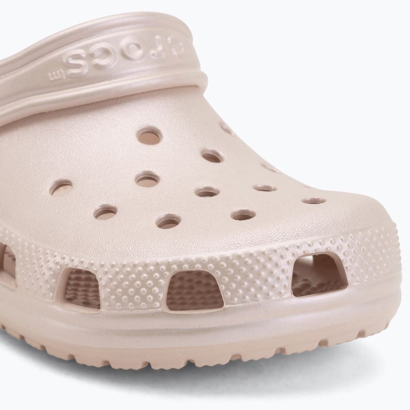 Klapki dziecięce Crocs Classic Pearl Shine quartz 8