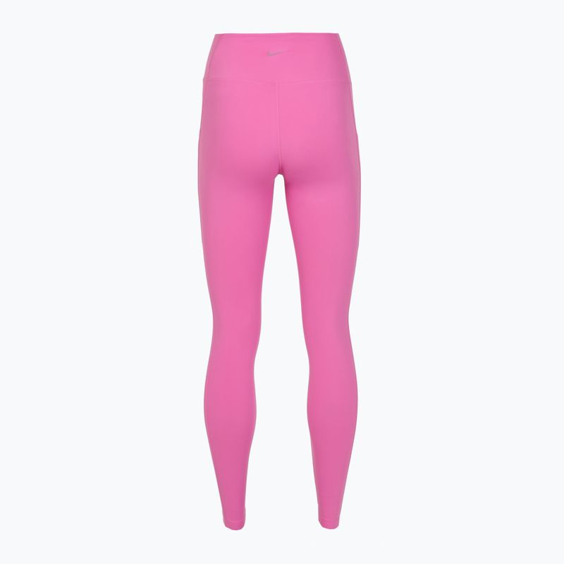 Legginsy damskie Nike One High-Waisted 7/8 playful pink 7