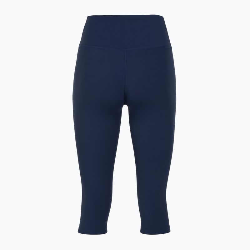 Legginsy damskie Nike One High Waisted Capri midnight navy/white 9