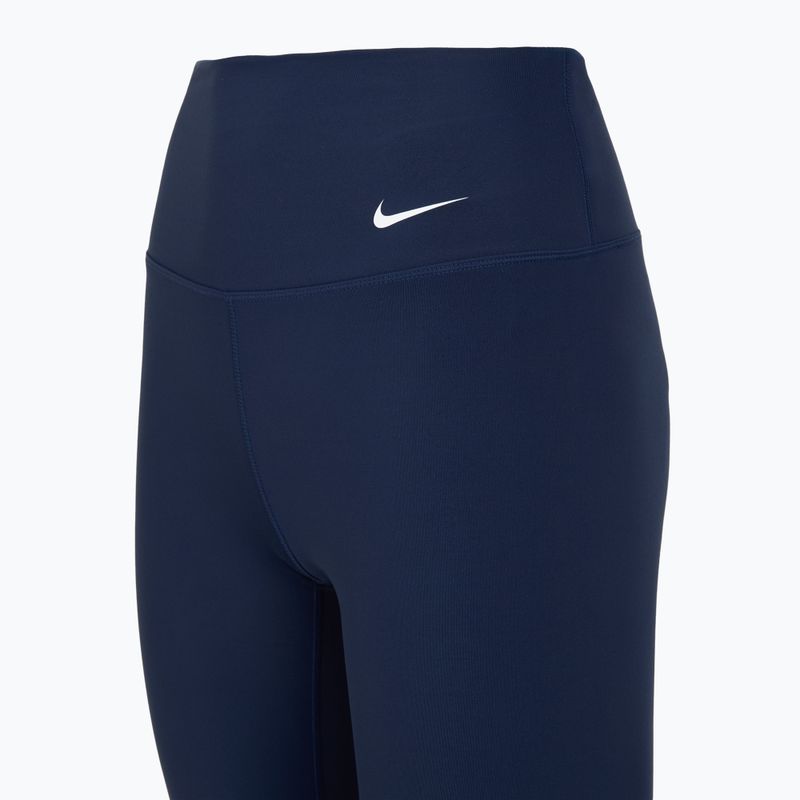 Legginsy damskie Nike One High Waisted Capri midnight navy/white 10