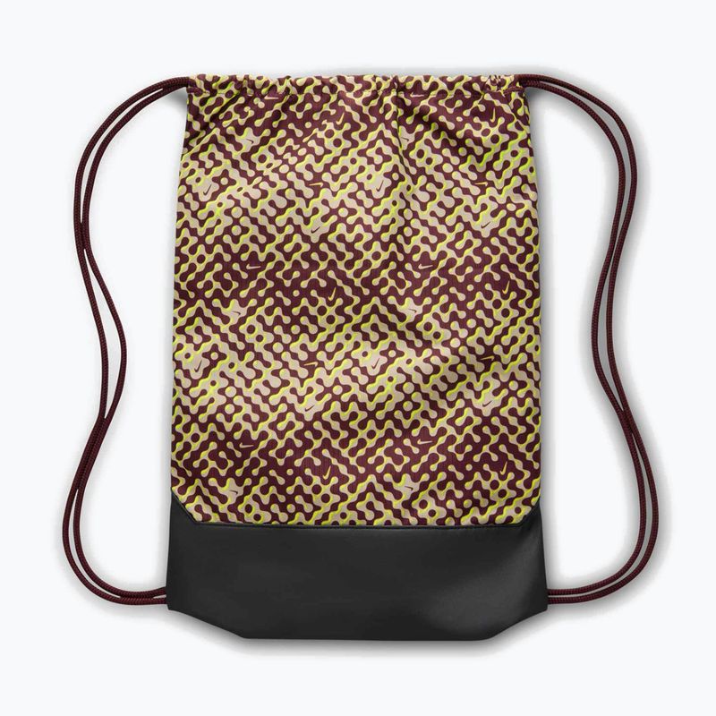 Worek Nike Brasilia 9.5 18 l burgundy crush/black/volt 2