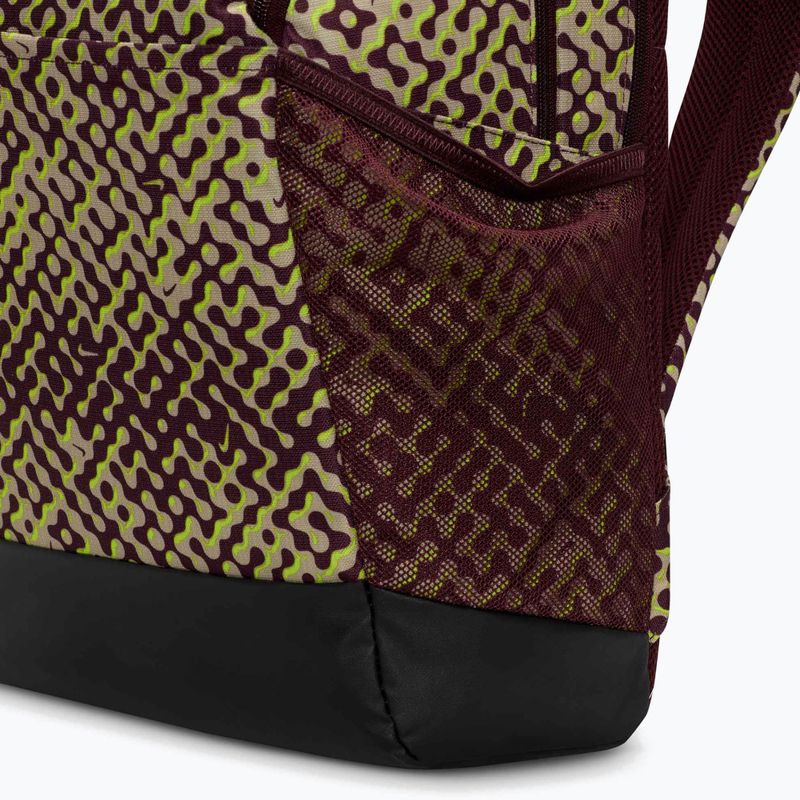 Plecak treningowy Nike Brasilia 9.5 24 l burgundy crush/black/volt 7