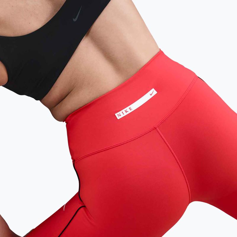 Legginsy damskie Nike One High-Waisted light crimson/black 4